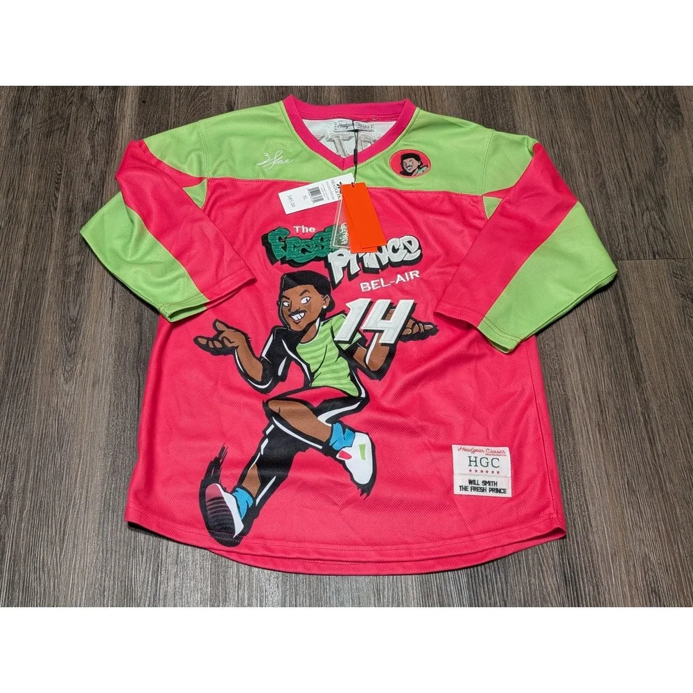Headgear Classics Fresh Prince Bel-Air Jersey Long‎ Sleeve Shirt Youth XL